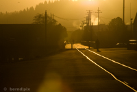 Sunrise at the Columbia river mouth in Astoria (OR)